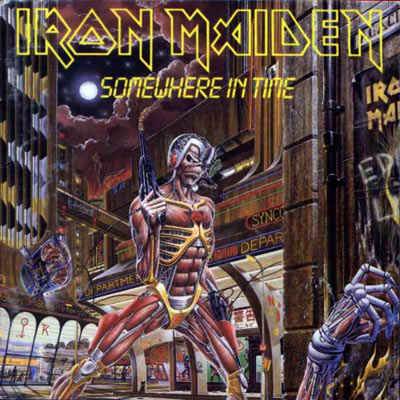 Foto de la tapa o portada del disco SOMEWHERE IN TIME de IRON MAIDEN